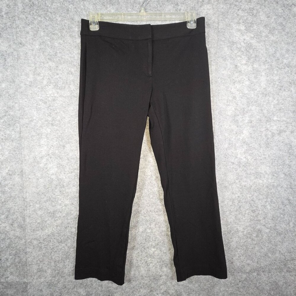 Talbots Women's  Flat Front Career Dress Pants Black Size 8